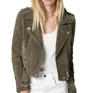 BLANKNYC Morning Suede Moto Jacket